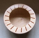 Decorated bowl by Bert Lanham